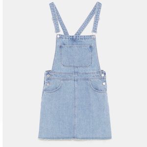 ZARA TRF DENIM OVERALL MINI SZ XS